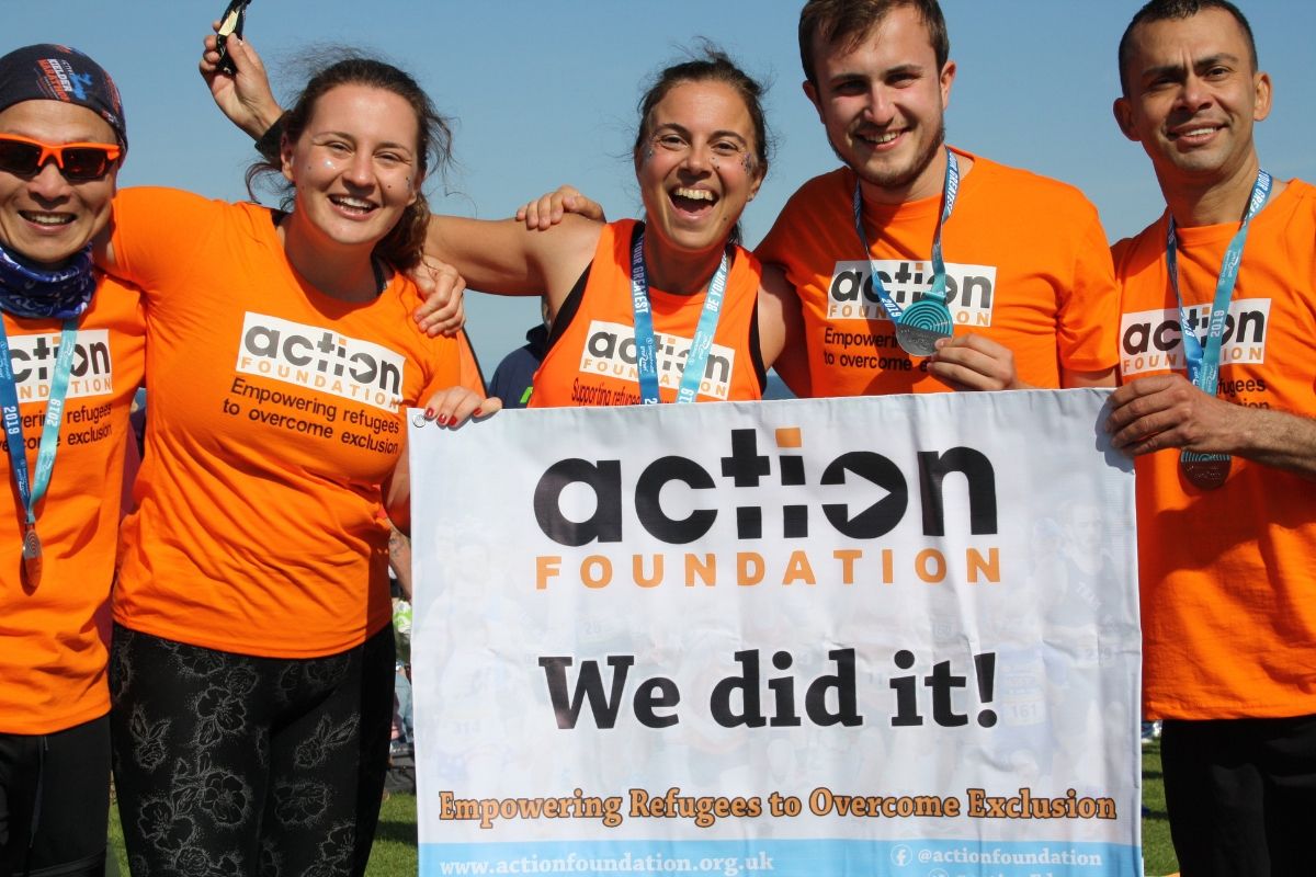 Team Action Foundation at the Great North Run 2019