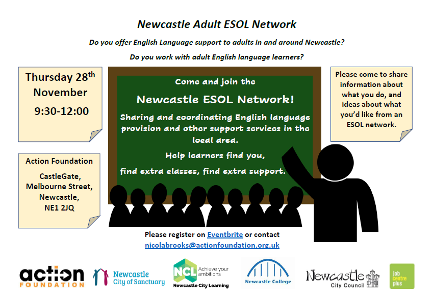 Newcastle Adult ESOL Network Poster