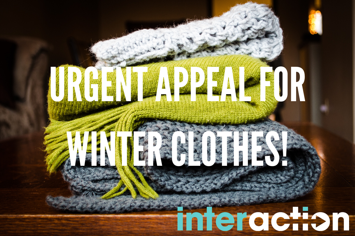 InterAction make urgent appeal for winter clothes to be donated for asylum seekers