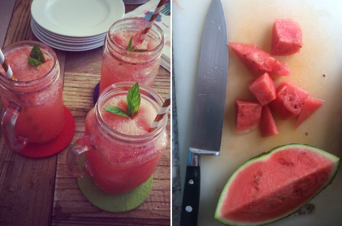 Watermelon Cocktails for your Garden Party