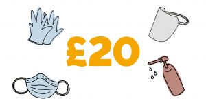 £20 will pay for PPE to keep people safe at our InterAction Drop-in