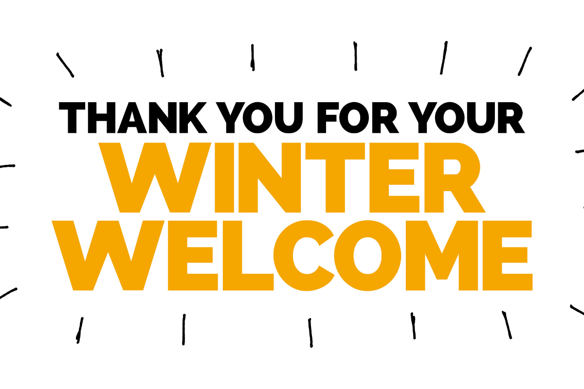 Thank You for your Winter Welcome