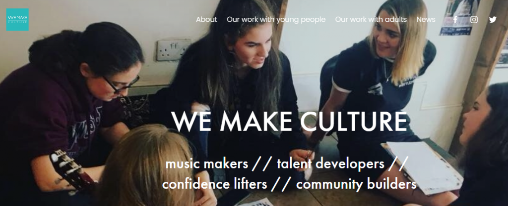 We Make Culture website