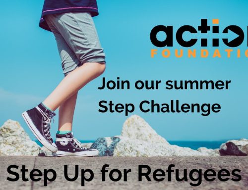 Join our Step Up For Refugees summer fundraiser!